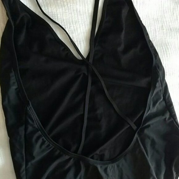 Express Deep V Neck one-piece Swimsuit Women's Size Small New with Tags Super Se - Picture 5 of 5